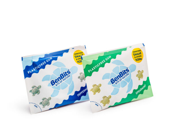 Benbits - Zakjes peppermint en spearmint - schuin-Edit